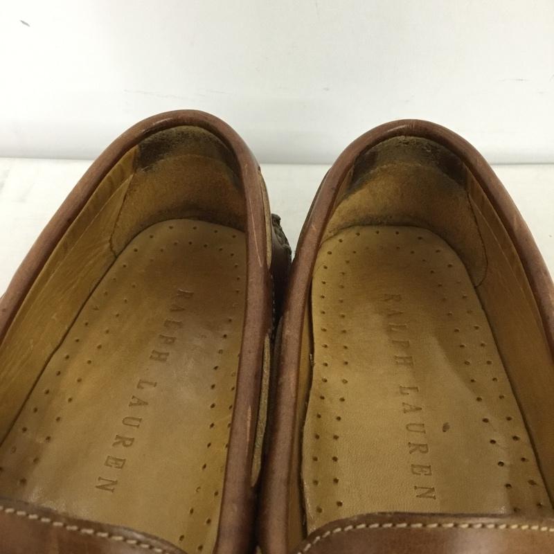 ラルフローレン RALPHLAUREN 革靴 革靴 デッキシューズ 6C 無地 茶 / ブラウン /  レディース USED 古着 中古 10148643