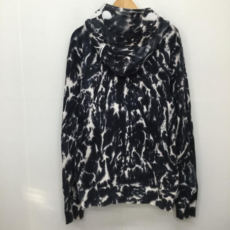 アベイシングエイプ A BATHING APE パーカー 長袖 001ZPF301019X タイダイ　シャークパーカー XL  黒 / ブラック / X 白 / ホワイト /  メンズ USED 古着 中古 10142323
