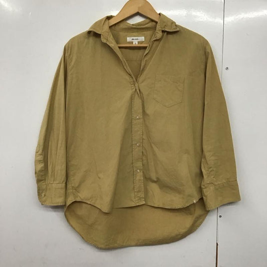 ニコアンド niko and... シャツ、ブラウス 長袖 長袖シャツ 無地シャツ カラーシャツ 3 無地 ベージュ / ベージュ /  レディース USED 古着 中古 10142695