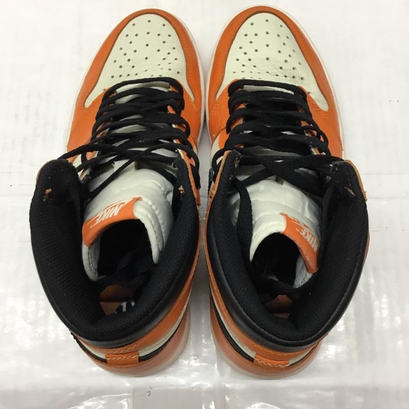 ナイキ NIKE スニーカー スニーカー 555088-113 AIR JORDAN 1 RETRO HIGH OG 28cm 28.0cm ロゴ、文字 橙 / オレンジ / X 黒 / ブラック / X アイボリー / アイボリー /  メンズ USED 古着 中古 10110570