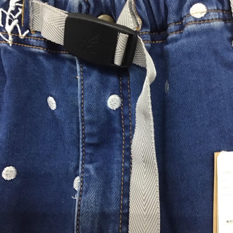 グラミチ GRAMICCI パンツ デニム、ジーンズ b1582cfp956 クロップドパンツ デニムパンツ ワイドパンツ 2 ロゴ、文字 インディゴ / インディゴ /  メンズ USED 古着 中古 10140125
