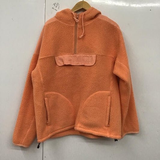 シュプリーム Supreme ジャケット、上着 ジャケット、ブレザー 17AW PolartecHoodedHalfZipPullover フリースジャケット L ロゴ、文字 橙 / オレンジ /  メンズ USED 古着 中古 10129601