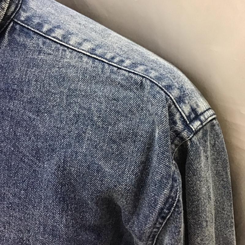 チャオパニック CIAOPANIC シャツ、ブラウス 長袖 長袖シャツ カラーシャツ 長袖カットソー デニムシャツ L 無地 インディゴ / インディゴ /  メンズ USED 古着 中古 10114376