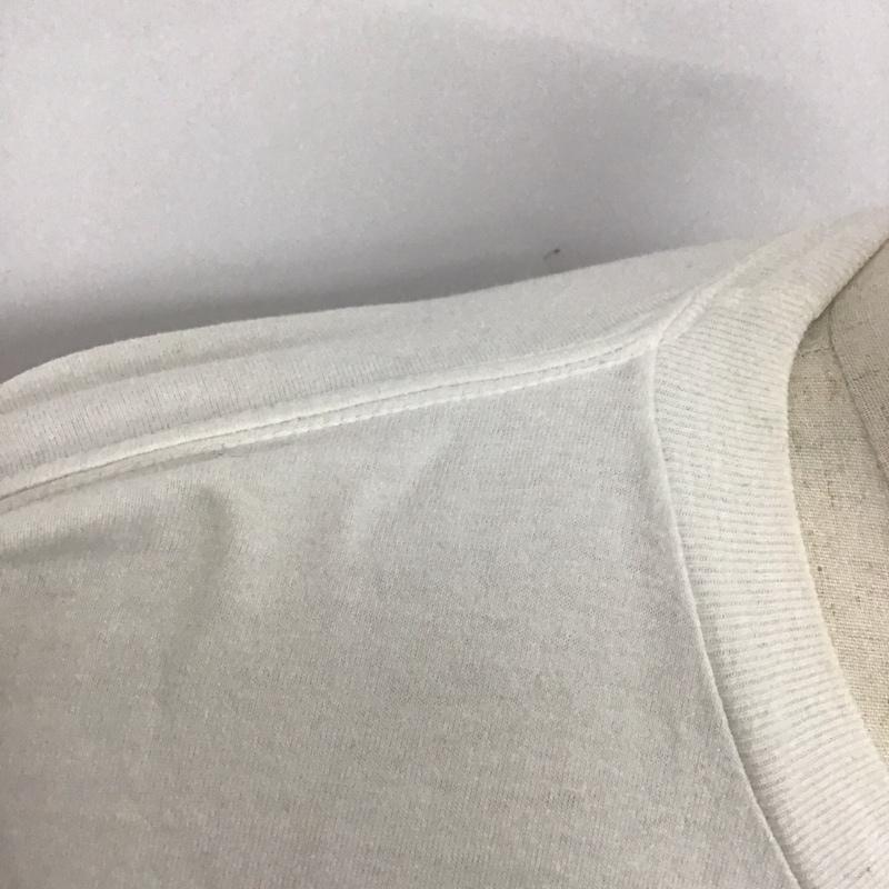 バックサイドオブトーキョー backside of tokyo カットソー 長袖 長袖カットソー クルーネックカットソー ロングスリーブカットソー プリントTシャツ プリント 白 / ホワイト /  メンズ USED 古着 中古 10124461
