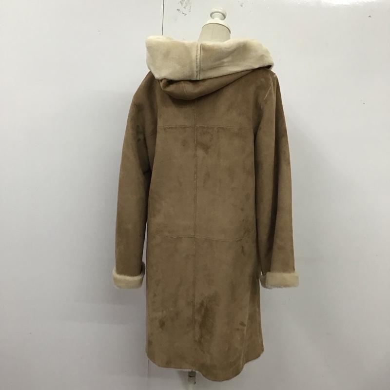 ロペ ROPE  コート コート一般 ロングコート フード付きジャケット アウター 36 無地 茶 / ブラウン /  レディース USED 古着 中古 10126087