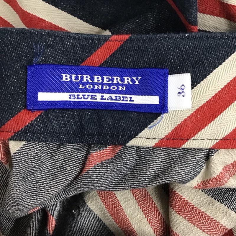 バーバリーブルーレーベル BURBERRY BLUE LABEL スカート ひざ丈スカート ひざ丈スカート タイトスカート カジュアルスカート 36 プリント マルチカラー / マルチカラー /  レディース USED 古着 中古 10114933