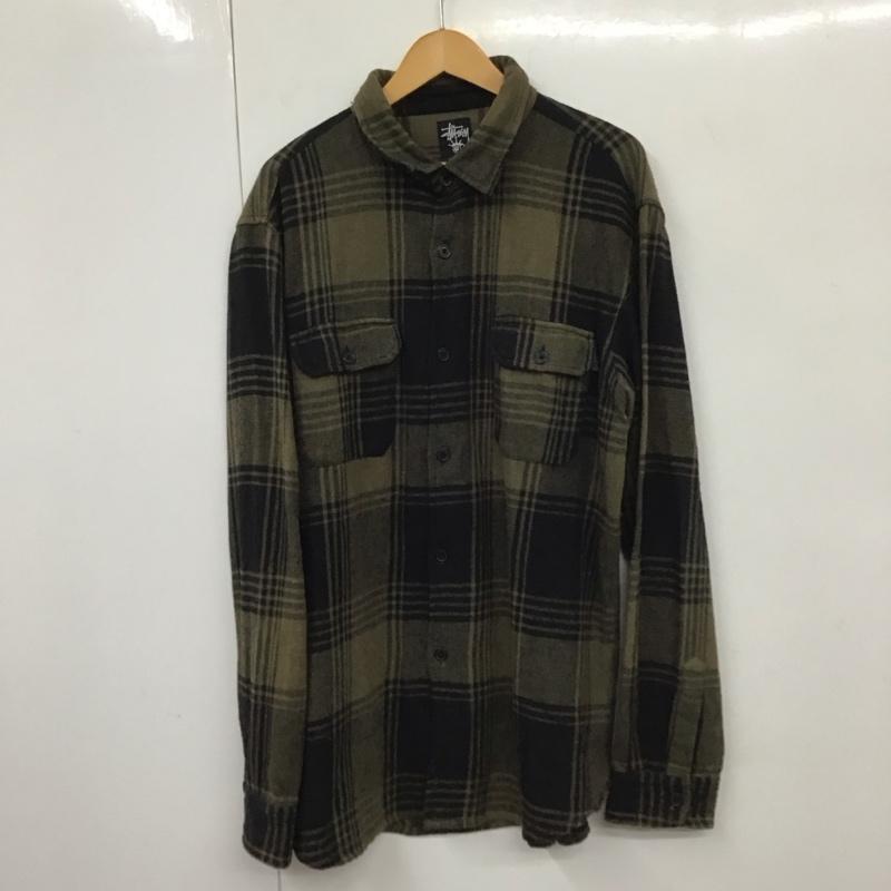 ステューシー STUSSY シャツ、ブラウス 長袖 長袖シャツ チェックシャツ カラーシャツ XL チェック マルチカラー / マルチカラー /  メンズ USED 古着 中古 10130734
