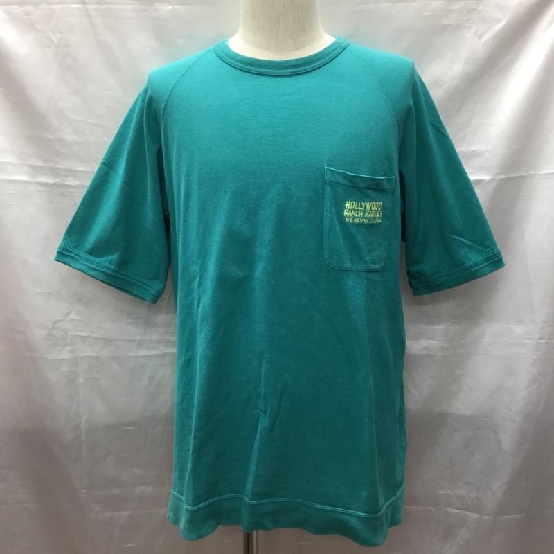 ハリウッドランチマーケット HRMARKET Tシャツ 半袖 700086-340 OLD TIME LOGO L ロゴ、文字 緑 / グリーン /  メンズ USED 古着 中古 10116116