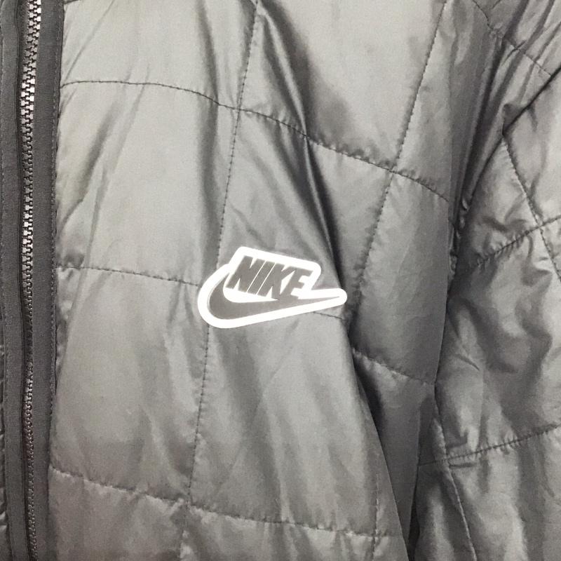 ナイキ NIKE ジャケット、上着 ジャンパー、ブルゾン cu4423-010 フィルフリース ジップアップジャケット アウター XXL ロゴ、文字 黒 / ブラック /  メンズ USED 古着 中古 10141486