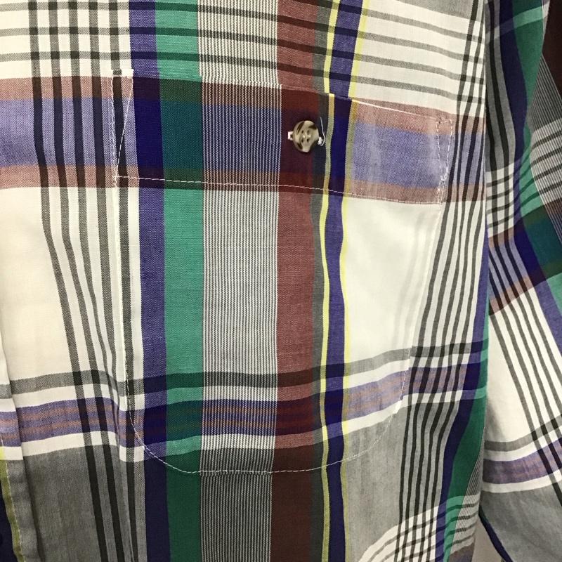タウンクラフト TOWNCRAFT シャツ、ブラウス 長袖 長袖シャツ チェックシャツ カラーシャツ ボタンダウンシャツ L チェック マルチカラー / マルチカラー /  メンズ USED 古着 中古 10125744
