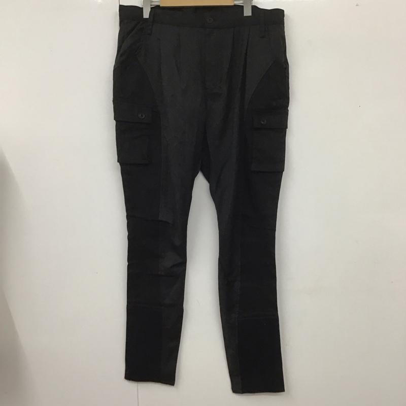 グラム glamb パンツ スラックス スラックス スリムパンツ ストレッチパンツ カーゴパンツ 4 無地 黒 / ブラック /  メンズ USED 古着 中古 10107678