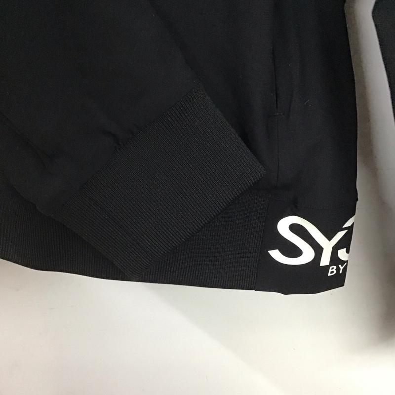 エスワイサーティトゥバイスィートイヤーズ SY32 by SWEET YEARS カットソー 長袖 長袖カットソー ゴルフウェア スポーツウェア XL ロゴ、文字 黒 / ブラック /  メンズ USED 古着 中古 10147256