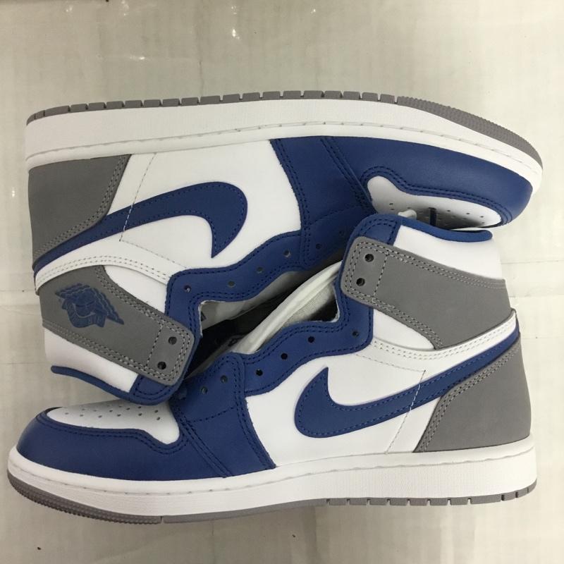 ナイキ NIKE スニーカー スニーカー DZ5485-410 AIR JORDAN 1 RETRO HIGH OG 27cm 箱有 27.0cm ロゴ、文字 白 / ホワイト / X 青 / ブルー / X 灰 / グレー /  メンズ USED 古着 中古 10123808