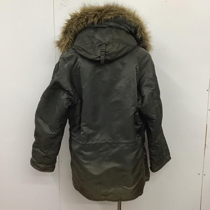 アルファインダストリー Alpha Industries ジャケット、上着 ジャンパー、ブルゾン 026200 ミリタリージャケット 中綿 フライトジャケット 3A382 L 無地 カーキ / カーキ /  メンズ USED 古着 中古 10122986
