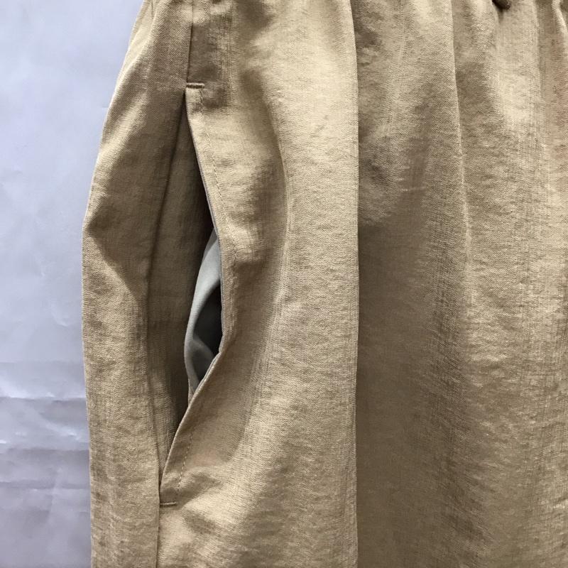 フリークスストア FREAK S STORE パンツ ワークパンツ、ペインターパンツ リネンイージーパンツ ワイドパンツ カジュアルパンツ L 無地 ベージュ / ベージュ /  メンズ USED 古着 中古 10113894