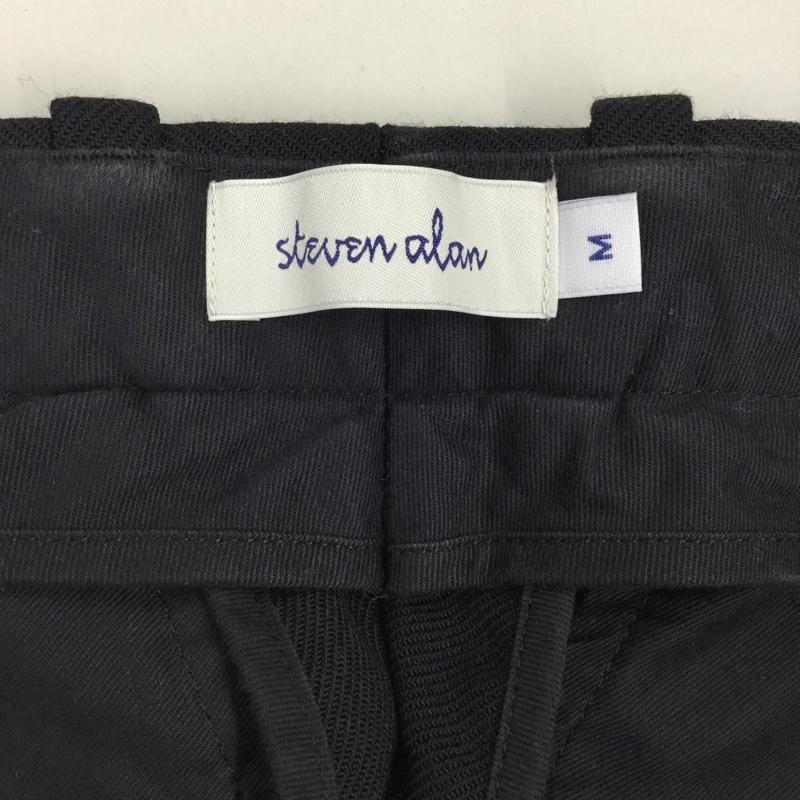スティーブンアラン Steven Alan パンツ スラックス 8114-217-0403 VNTGBARRELJUSTパンツ スラックス ワイドパンツ カジュアルパンツ M 無地 黒 / ブラック /  メンズ USED 古着 中古 10108318