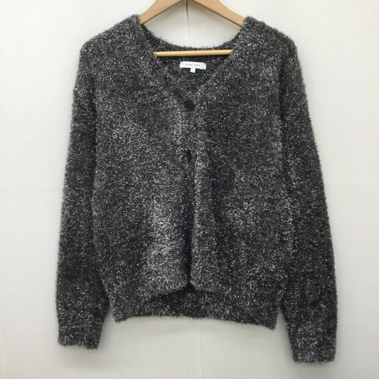 グローバルワーク GLOBAL WORK カーディガン 長袖 GW624561AD L  ダークグレー / ダークグレー / X 銀 / シルバー /  レディース USED 古着 中古 10142311