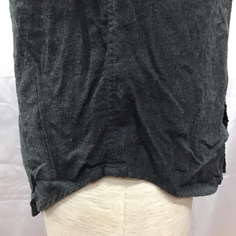 アメリカンイーグル AMERICANEAGLE シャツ、ブラウス 長袖 長袖シャツ カラーシャツ ポケットシャツ 長袖カットソー ボタンダウンシャツ S 無地 灰 / グレー /  メンズ USED 古着 中古 10116871