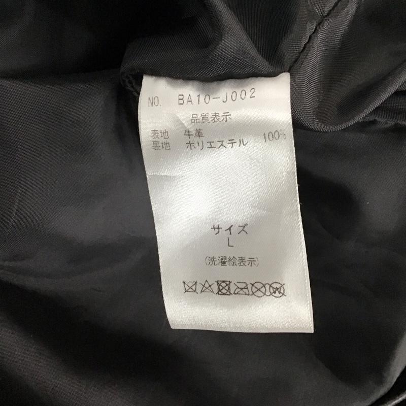 バラスト BALLAST ジャケット、上着 レザージャケット ba10-j002 BALLAST ARK L 無地 黒 / ブラック /  メンズ USED 古着 中古 10123323