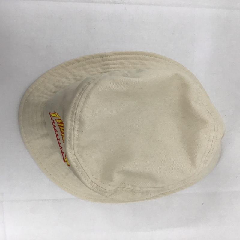 スラッシャー THRASHER 帽子 ハット FLAME LOGO BUCKET HAT バケットハット バケハ ロゴ、文字 アイボリー / アイボリー /  メンズ USED 古着 中古 10123174