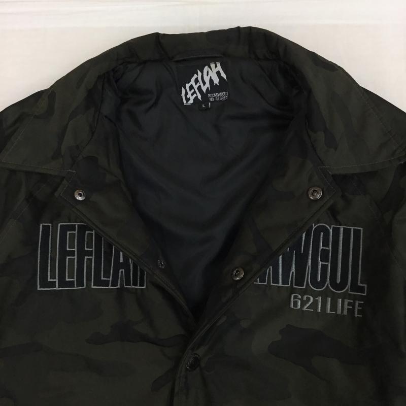 レフラー LEFLAH ジャケット、上着 ジャケット、ブレザー L カモフラージュ柄・迷彩 緑 / グリーン /  メンズ USED 古着 中古 10143145