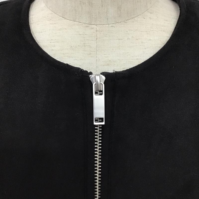 ザラ ZARA ジャケット、上着 ジャケット、ブレザー ノーカラー S 無地 黒 / ブラック /  メンズ USED 古着 中古 10111560