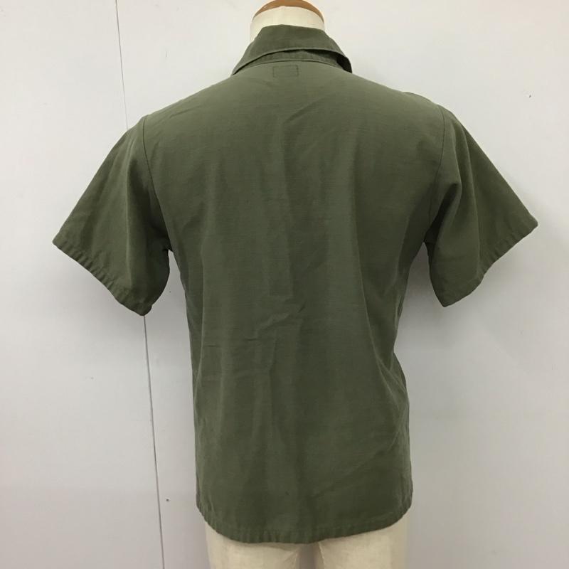 ミリタリー ミリタリー シャツ、ブラウス 半袖 ミリタリーシャツ 長袖シャツ ジャケット 無地 カーキ / カーキ /  メンズ USED 古着 中古 10115340
