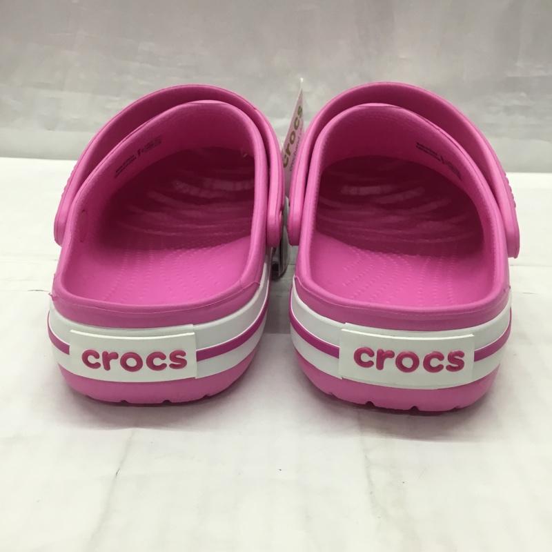 クロックス crocs シューズ シューズ crocband clog k 18.5cm 18.5cm 無地 桃 / ピンク /  ガールズ USED 古着 中古 10122295