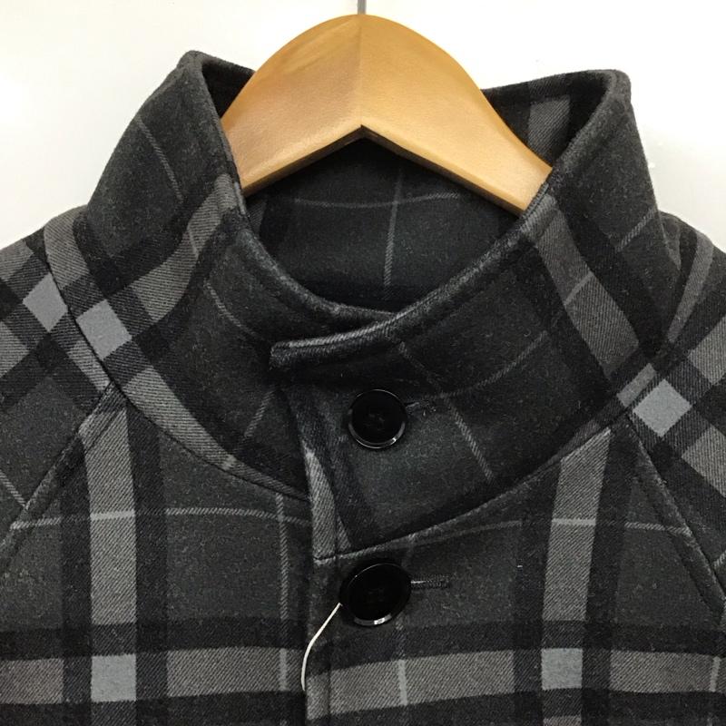 アズールバイマウジー AZUL BY MOUSSY コート コート一般 251FAB30-119I ウォッシャブルスタンドカラーコート タグ付き L チェック 灰 / グレー /  メンズ USED 古着 中古 10139373