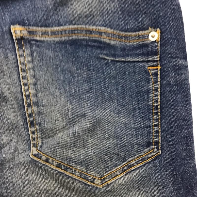 ザラ ZARA パンツ デニム、ジーンズ デニムパンツ スリムパンツ カジュアルパンツ ストレッチパンツ 40インチ ダメージ加工 インディゴ / インディゴ /  メンズ USED 古着 中古 10147079