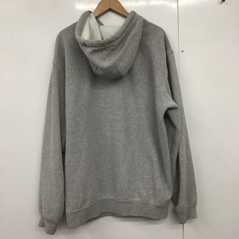 カーハート Carhartt パーカー 長袖 長袖パーカー プルオーバーパーカー スウェット L ロゴ、文字 灰 / グレー /  メンズ USED 古着 中古 10140507