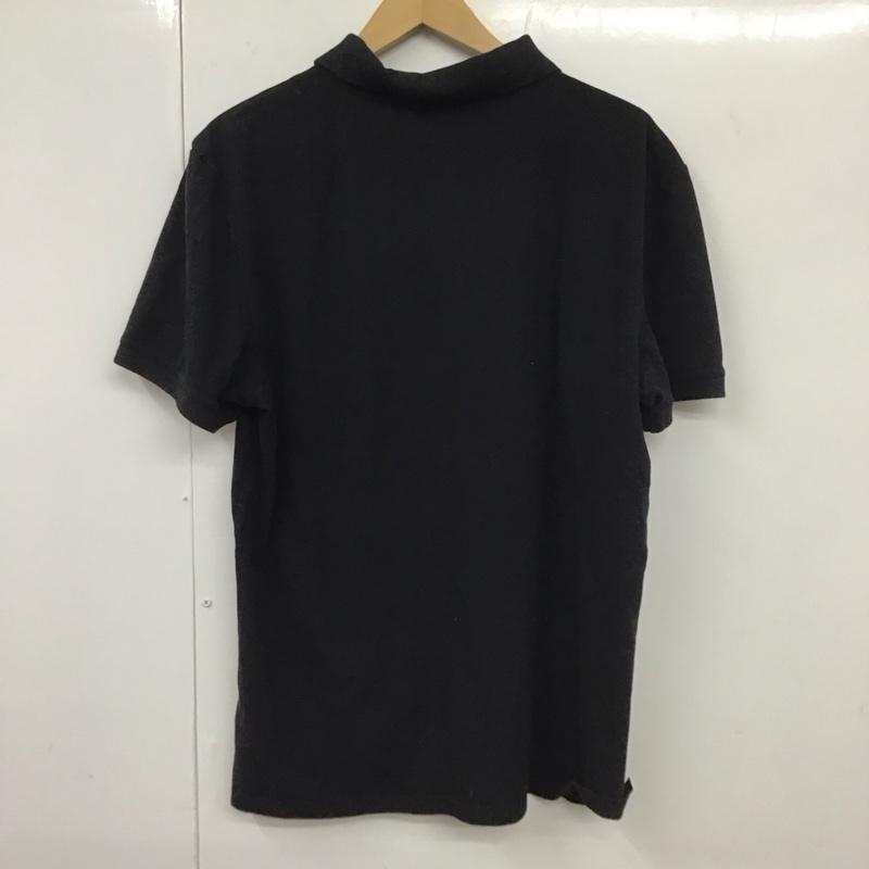 カルバン・クライン Calvin Klein ポロシャツ 半袖 半袖ポロシャツ 半袖カットソー カラーシャツ L ロゴ、文字 黒 / ブラック /  メンズ USED 古着 中古 10131144