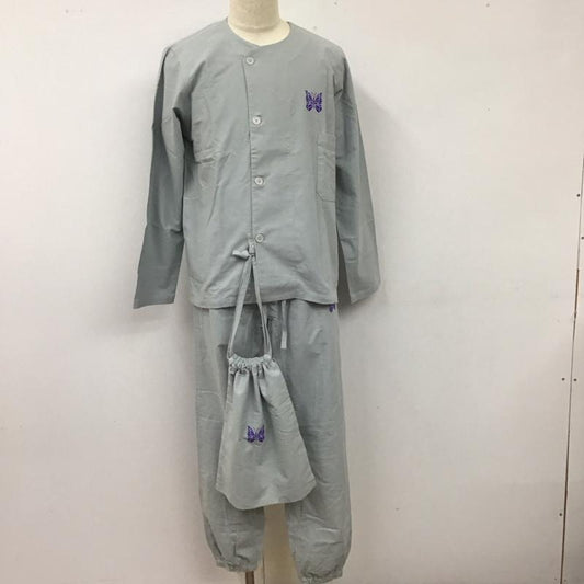 ニードルス Needles セットアップ セットアップ ノーカラーシャツ カジュアルパンツ 2点セット セットアップ XS ロゴ、文字 灰 / グレー /  メンズ USED 古着 中古 10119425