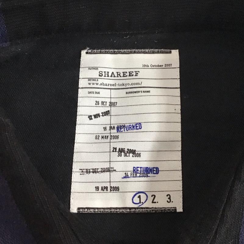 シャリーフ SHAREEF シャツ、ブラウス 半袖 半袖シャツ チェックシャツ カジュアルシャツ 1 チェック 黒 / ブラック / X 紺 / ネイビー /  メンズ USED 古着 中古 10111651