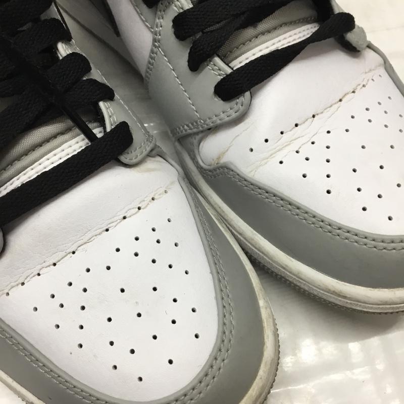 ナイキ NIKE スニーカー スニーカー 554724 092 AIR JORDAN 1 MID 26.5cm 箱有 26.5cm ロゴ、文字 白 / ホワイト / X 黒 / ブラック / X 灰 / グレー /  メンズ USED 古着 中古 10108438