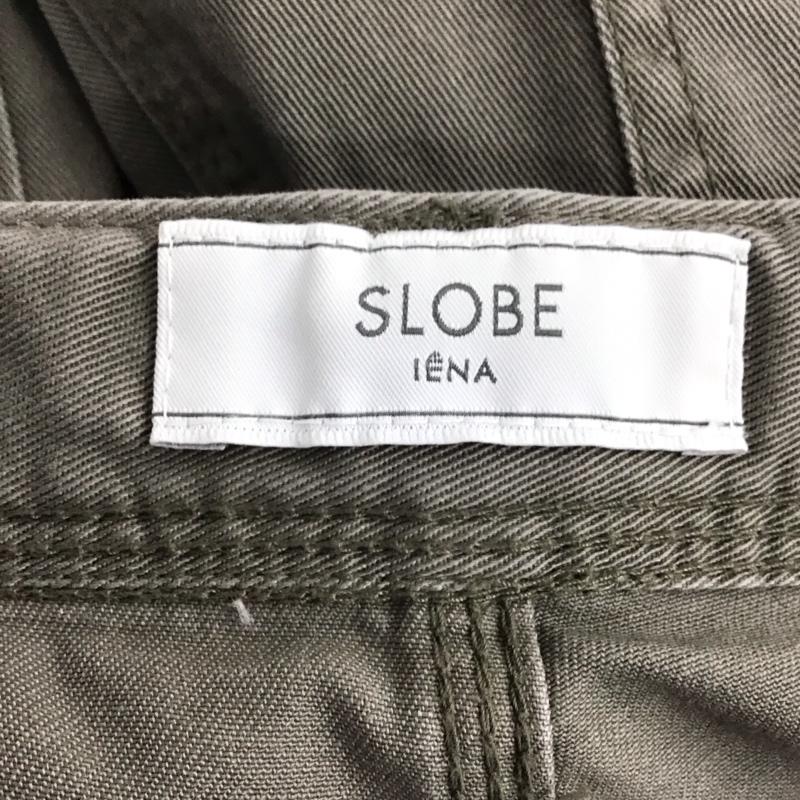 スローブイエナ SLOBE IENA パンツ ワークパンツ、ペインターパンツ カジュアルパンツ ワイドパンツ ミリタリーパンツ 38 無地 カーキ / カーキ /  レディース USED 古着 中古 10142709