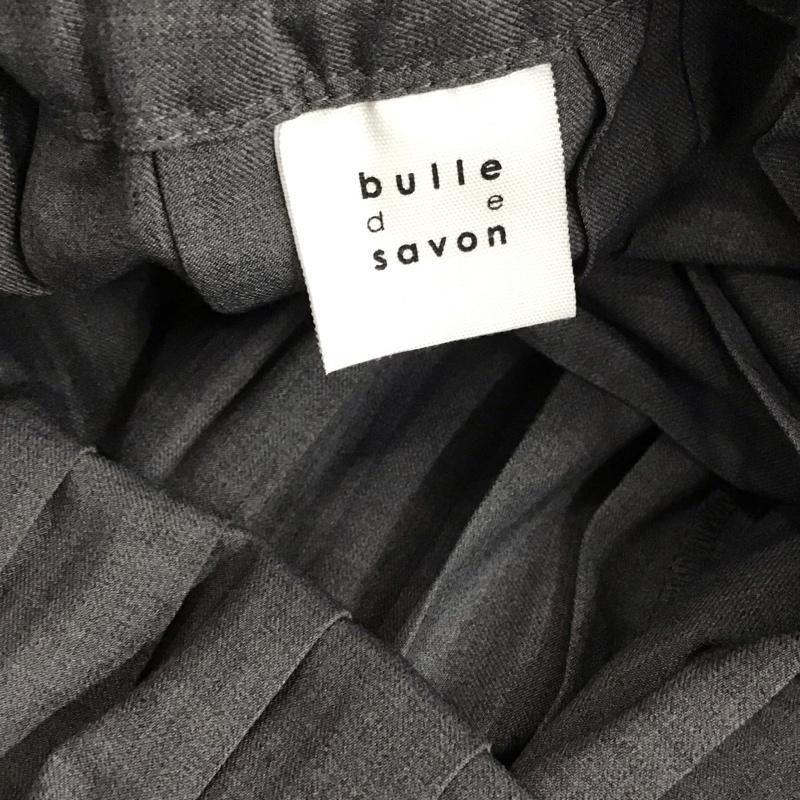 ビュルデサボン bulle de savon スカート ロングスカート 03-01-sk-014-20 ロングプリーツスカート FREE 無地 灰 / グレー /  レディース USED 古着 中古 10130341