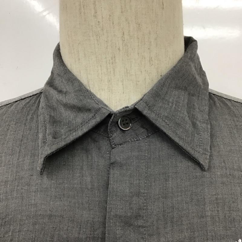 フランシストモークス FranCisT_MOR.K.S. シャツ、ブラウス 長袖 長袖シャツ カラーシャツ 長袖カットソー 3 ロゴ、文字 灰 / グレー /  メンズ USED 古着 中古 10111734