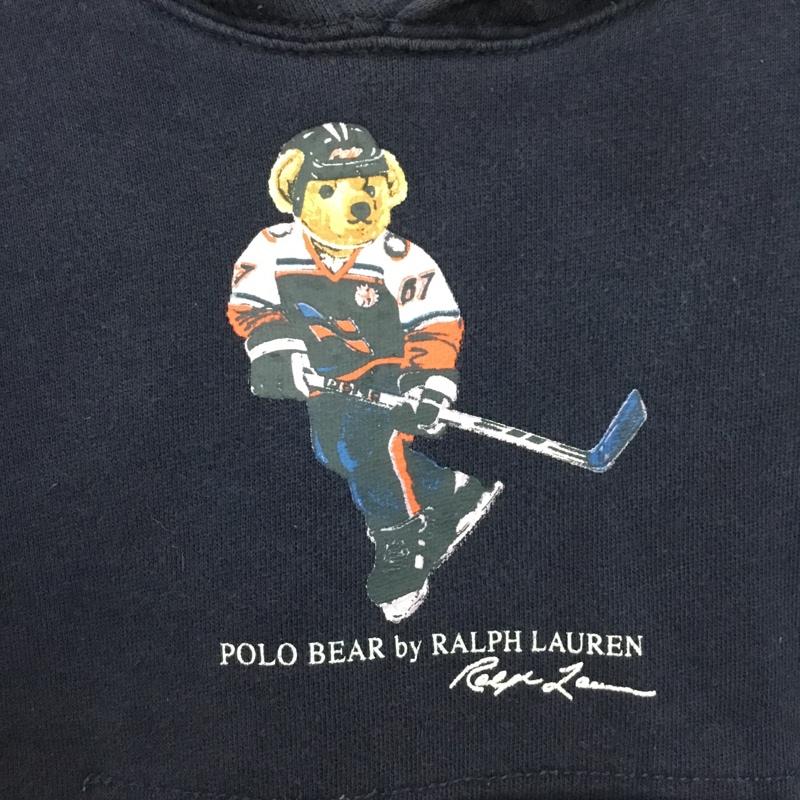 ポロラルフローレン POLO RALPH LAUREN パーカー 長袖 長袖パーカー フード付きパーカー プリントスウェット プルオーバートレーナー 3 プリント 紺 / ネイビー /  ボーイズ USED 古着 中古 10116536