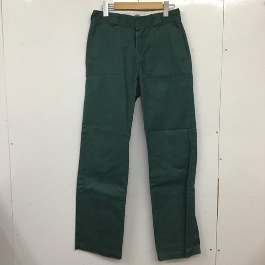 ディッキーズ Dickies パンツ ワークパンツ、ペインターパンツ ワークパンツ ワイドパンツ カジュアルパンツ 30インチ 無地 緑 / グリーン /  メンズ USED 古着 中古 10139031