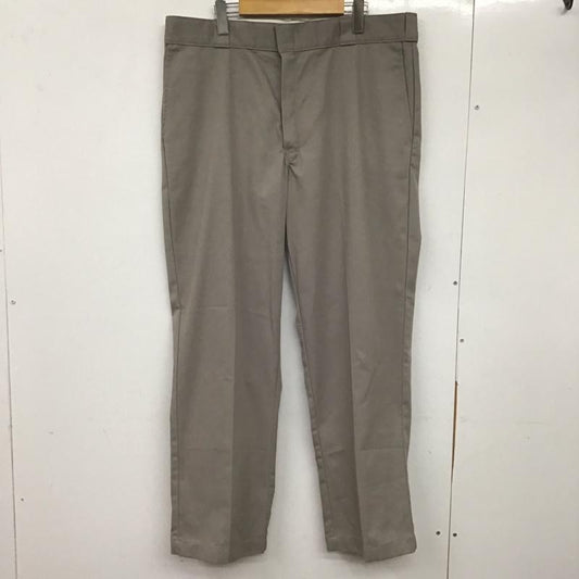 ディッキーズ Dickies パンツ ワークパンツ、ペインターパンツ ワークパンツ ワイドパンツ カジュアルパンツ センタータックパンツ 38インチ 無地 灰 / グレー /  メンズ USED 古着 中古 10138079