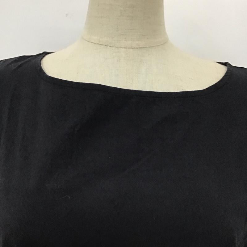 ジュノア JUNOAH ワンピース ロングスカート ノースリーブ ドロスト M 無地 黒 / ブラック /  レディース USED 古着 中古 10115489