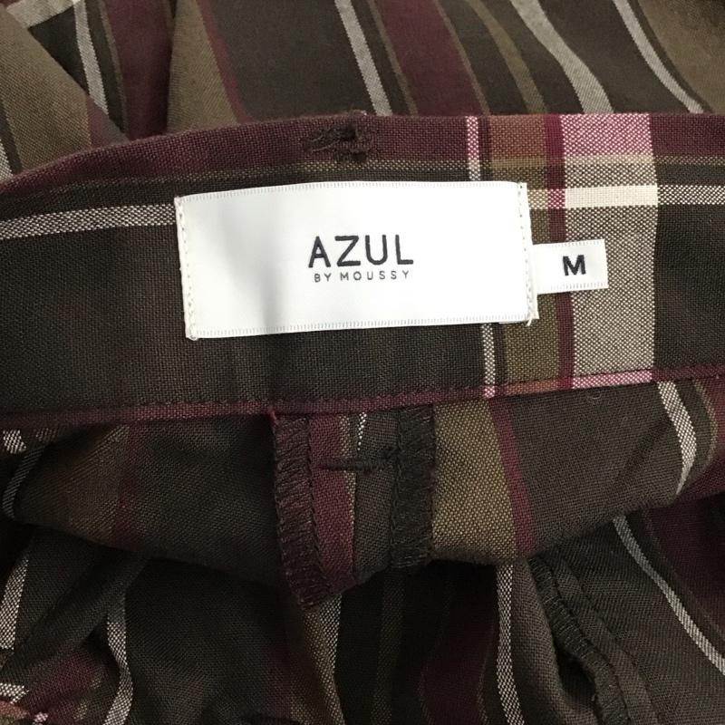 アズールバイマウジー AZUL BY MOUSSY パンツ スラックス 250CAS31-058H HECK SEMI FLAREPANTS タグ付 M チェック マルチカラー / マルチカラー /  レディース USED 古着 中古 10140639