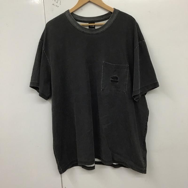 ザノースフェイス THE NORTH FACE Tシャツ 半袖 21SS PocketTee THENORTHFACE 半袖カットソー XL ロゴ、文字 黒 / ブラック /  メンズ USED 古着 中古 10128794