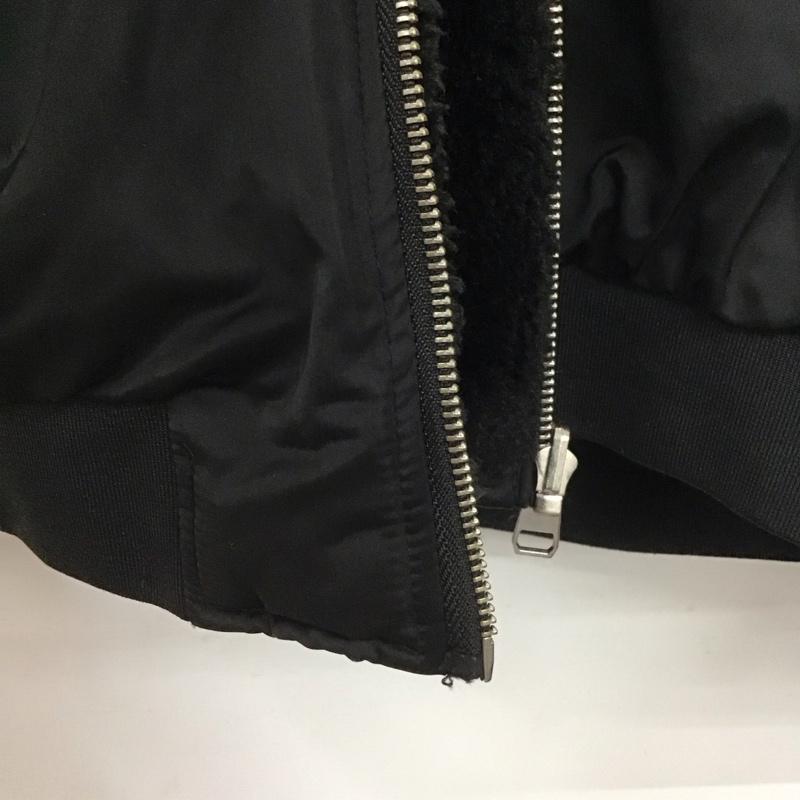 ザラ ZARA ジャケット、上着 ジャンパー、ブルゾン リバーシブル XL 無地 黒 / ブラック /  レディース USED 古着 中古 10140217