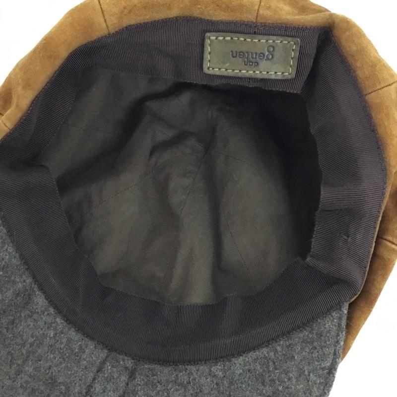 ゲンテン genten 帽子 キャップ dan genten キャスケット 無地 茶 / ブラウン /  メンズ USED 古着 中古 10143663