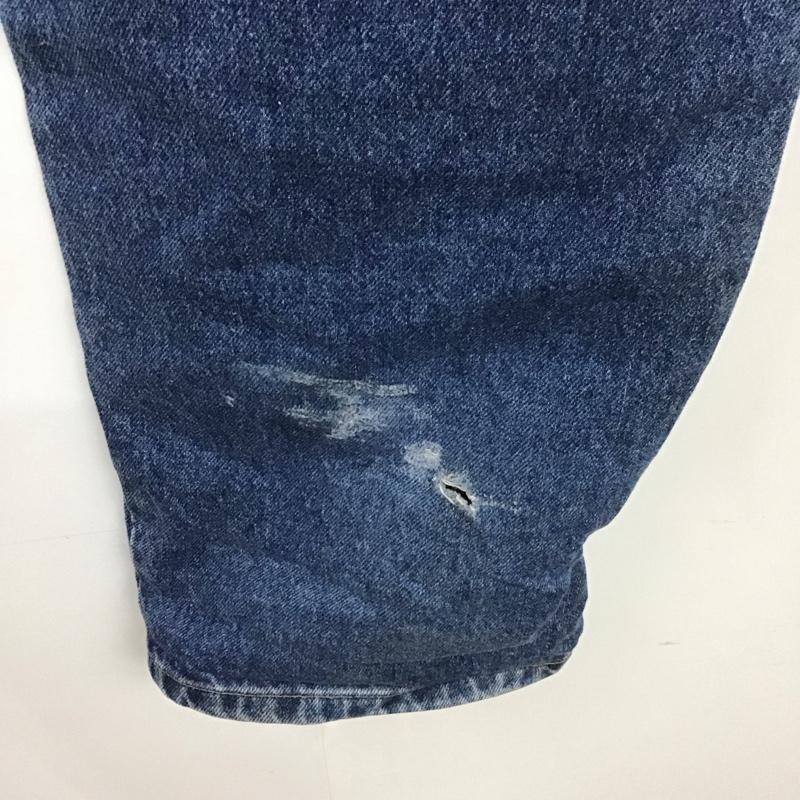 トミー ジーンズ TOMMY JEANS パンツ デニム、ジーンズ デニムパンツ ストレートパンツ ワイドパンツ カジュアルパンツ 36 ロゴ、文字 インディゴ / インディゴ /  メンズ USED 古着 中古 10107530