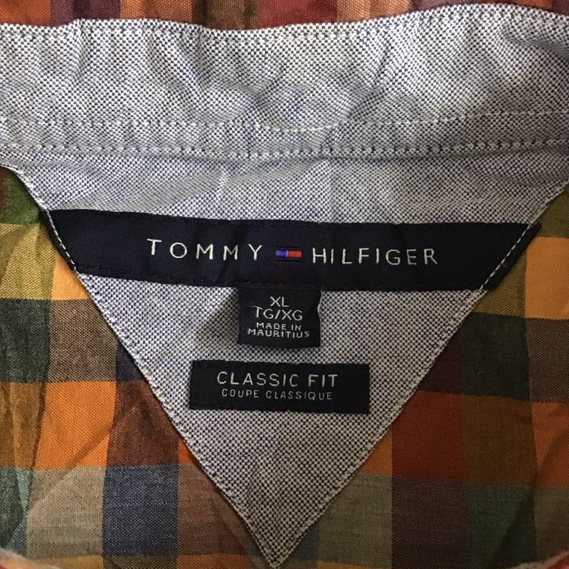 トミーヒルフィガー TOMMY HILFIGER シャツ、ブラウス 長袖 長袖シャツ カラーシャツ ポケットシャツ 長袖カットソー チェックシャツ XL チェック マルチカラー / マルチカラー /  メンズ USED 古着 中古 10118263