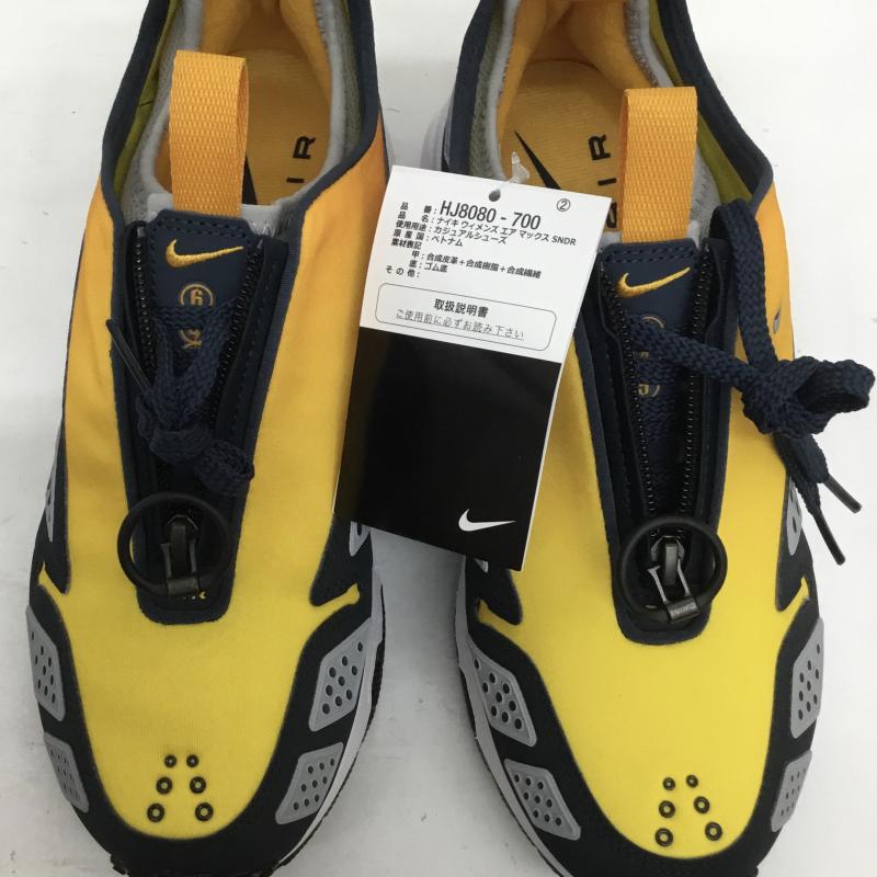 ナイキ NIKE スニーカー スニーカー HJ8080-700 Canyon Gold and Deep Ocean 24.5cm ロゴ、文字 黒 / ブラック / X 紺 / ネイビー / X 橙 / オレンジ / X 黄 / イエロー / X 白 / ホワイト /  レディース USED 古着 中古 10129683