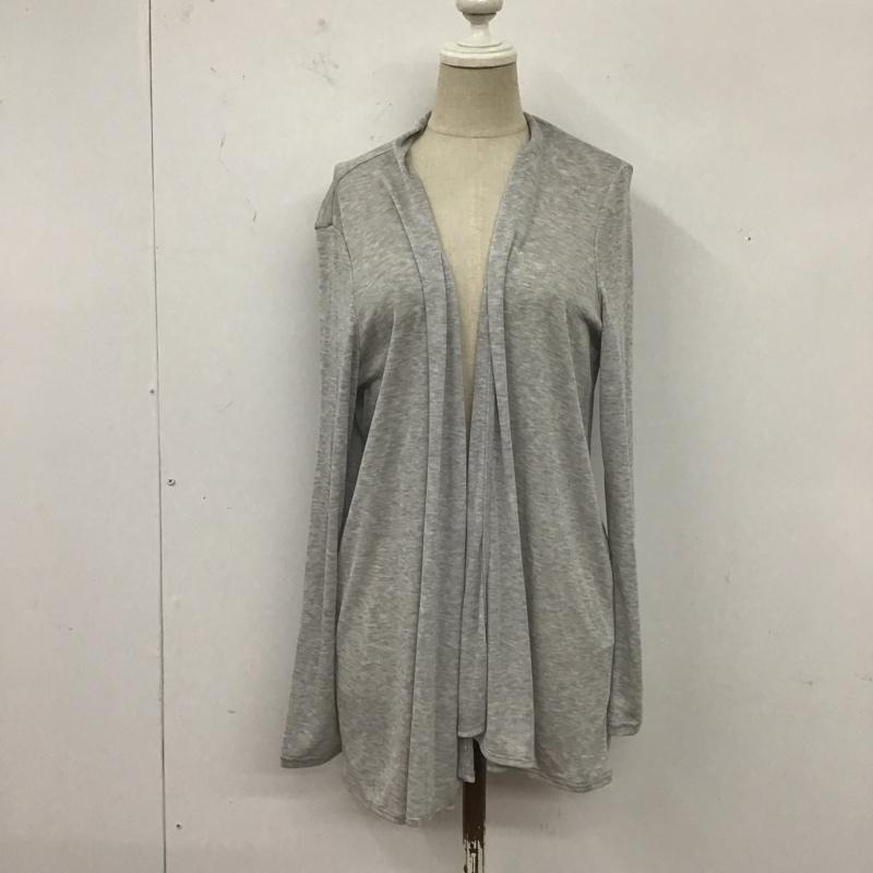 ニジュウサンク 23区 カーディガン 長袖 40 無地 灰 / グレー /  レディース USED 古着 中古 10121168